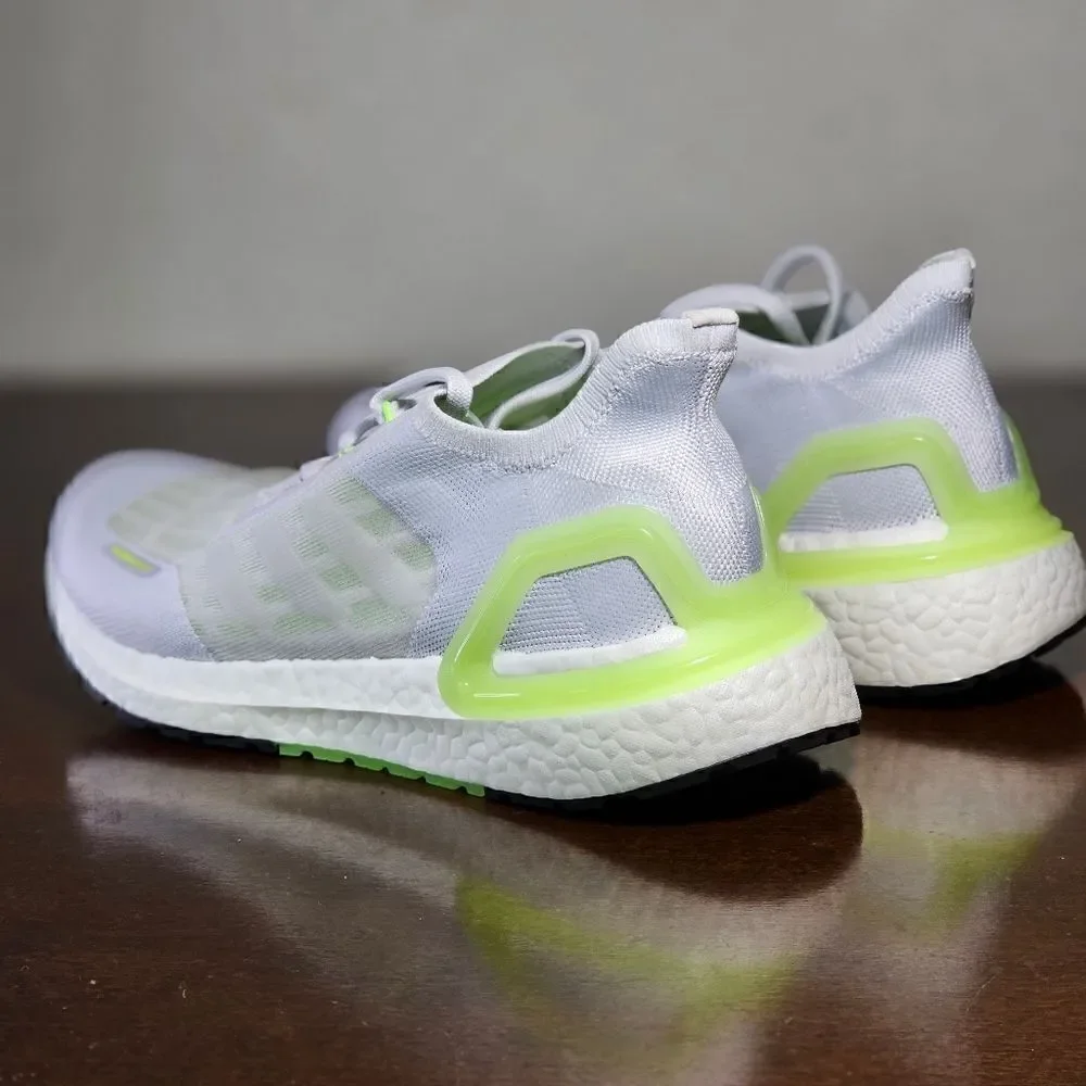Adidas Ultraboost Summer Ready Running Shoes Grey White Green S.RDY FY3472 7.5